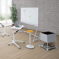 Contemporary stool REPIROUEfabricplastic basecentral base