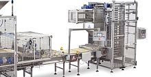 Rack loading and unloading system automatic