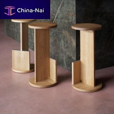 Contemporary bar stool TANKoakwalnutoiled wood