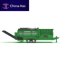 Biological waste treatment screening unit Primusmobiledrumfor bulk materials