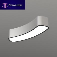 Contemporary ceiling light KIDNEYroundcurvedaluminum