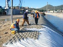 Reinforcement geocomposite FLEXITEXprotectionfor erosion controlpolyester