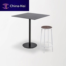 Contemporary high bar table SHIREHPLpainted metal baseround