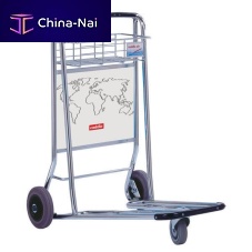 Airport terminal luggage trolley EQUINOX 29for passengers3-wheelopen