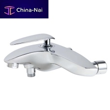 Shower mixer tap 97813 - AUDEfor bathtubwall-mountedchrome-plated brass