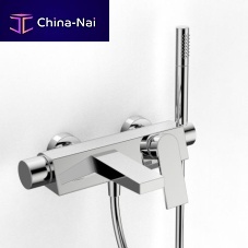 Bathtub mixer tap 3600 EVP-060wall-mountedchromed metalbathroom