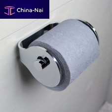 Wall-mounted toilet roll holder LA TONDAaluminumpolishedcommercial