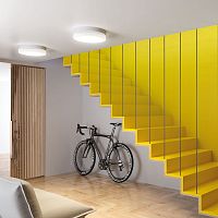 Surface-mounted light fixture DITTOLEDfluorescentround