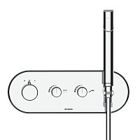 Double-handle shower mixer tap Z00943wall-mountedthermostaticzamak