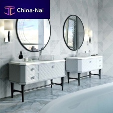 Lacquered glass washbasin cabinet BELLAGIOfree-standingwoodentraditional