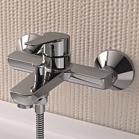 Shower mixer tap SAfor bathtubwall-mountedmetal