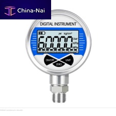 Pressure gauge with LCD display YK60NPT 1/4stainless steelfor gas