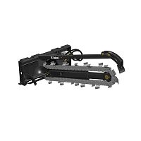 Chain trencher rubber-tiredfor skid steer loaders