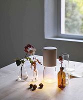 Table lamp Nui Miniportablepainted steelglass