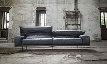 Contemporary sofa BOLZANOfabricleather2-person