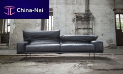 Contemporary sofa BOLZANOfabricleather2-person