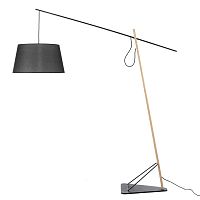Floor-standing lamp 8035stainless steeloakcontemporary