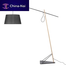Floor-standing lamp 8035stainless steeloakcontemporary