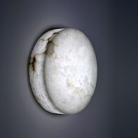 Contemporary wall light DOMINO Aindooralabasterround