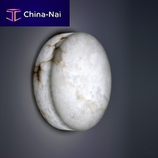 Contemporary wall light DOMINO Aindooralabasterround