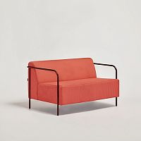 Contemporary sofa BRIDGEfabricgraybrown