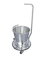 Trolley-mounted surgical basin stand 9911005stainless steel