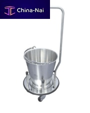 Trolley-mounted surgical basin stand 9911005stainless steel
