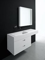 Wall-hung washbasin cabinet INFINITYwoodencontemporarylacquered