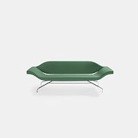 Contemporary upholstered bench Ondofabricleathermetal base