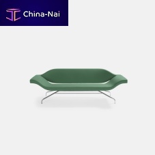 Contemporary upholstered bench Ondofabricleathermetal base
