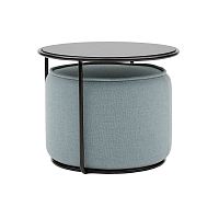 Contemporary coffee table TOMsteelfabricmetal base