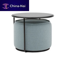 Contemporary coffee table TOMsteelfabricmetal base