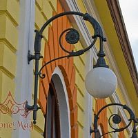 Traditional wall light ME143L.GLOBE400outdoorcast ironspherical