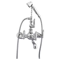 Double-handle shower mixer tap 035016.K00.50for bathtubwall-mountedmetal