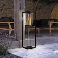 Floor-standing lamp DOMEaluminumglasscontemporary