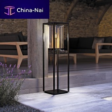 Floor-standing lamp DOMEaluminumglasscontemporary