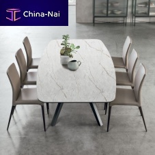Contemporary table AVALON HPLlacquered wood baserectangular