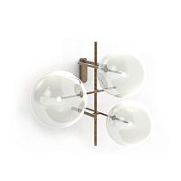 Contemporary wall light BOLLE ARIAindoorbrassblown glass
