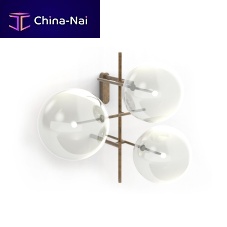 Contemporary wall light BOLLE ARIAindoorbrassblown glass