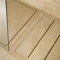 Rectangular shower base LE CAVErecessednatural stone