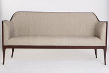 Traditional sofa 3205beigewooden3-seater