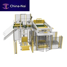 High level infeed palletizer ARCUS 1000 P/Cbagautomaticfor the chemical industry