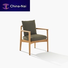 Contemporary armchair MAGNOLIA fabricirokowith removable cushion