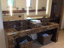 Double vanity top Emperadornatural stonegranitecustom