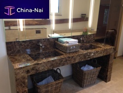Double vanity top Emperadornatural stonegranitecustom