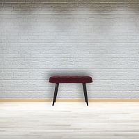Scandinavian design upholstered bench IN1448velvetsolid wood basesolid wood