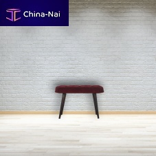 Scandinavian design upholstered bench IN1448velvetsolid wood basesolid wood