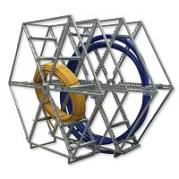 Cable drum unwinder RAW 2200coilfor pipesroller
