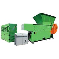 Single-roller pre-crusher PMG 1200verticalfor plasticsfor metals