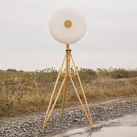 Floor-standing lamp KYOTOsolid woodpaperoriginal design